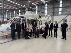 電子機器部会/観光・運輸・通信・生活産業部会「TOLL社によるヘリコプター施設見学」視察会を開催